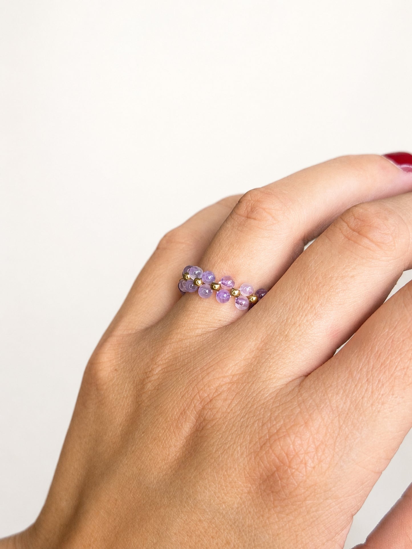 Intuition – Amethyst Perlenring