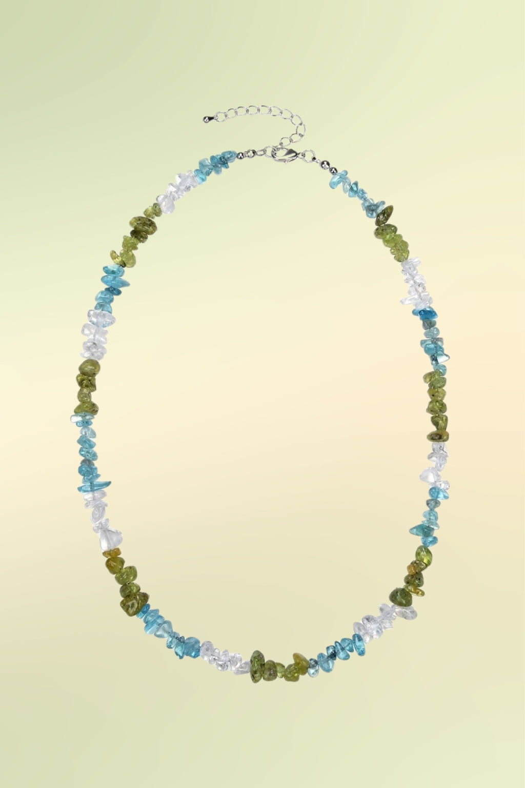 Collier Mix (Apatit, Peridot, Bergkristall) Motivation & Unabhängigkeit