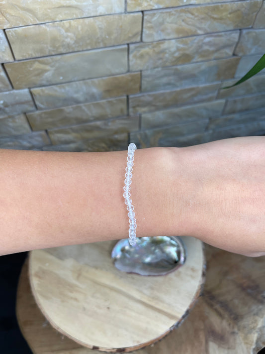 Bergkristall Armband facetiert
