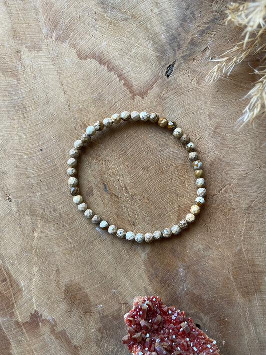 Landschaftsjaspis Armband facetiert