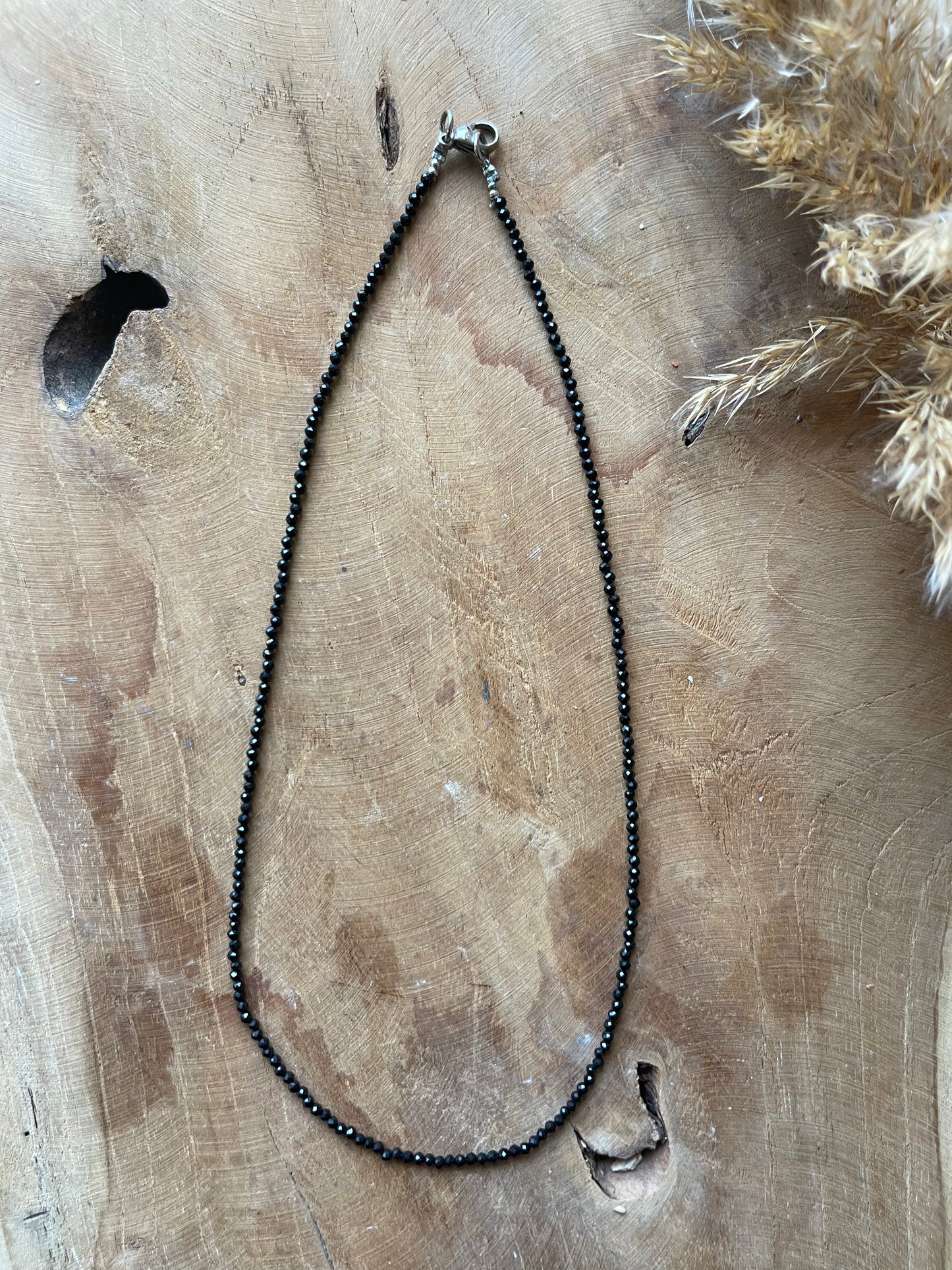 Schwarzer Turmalin Halskette
