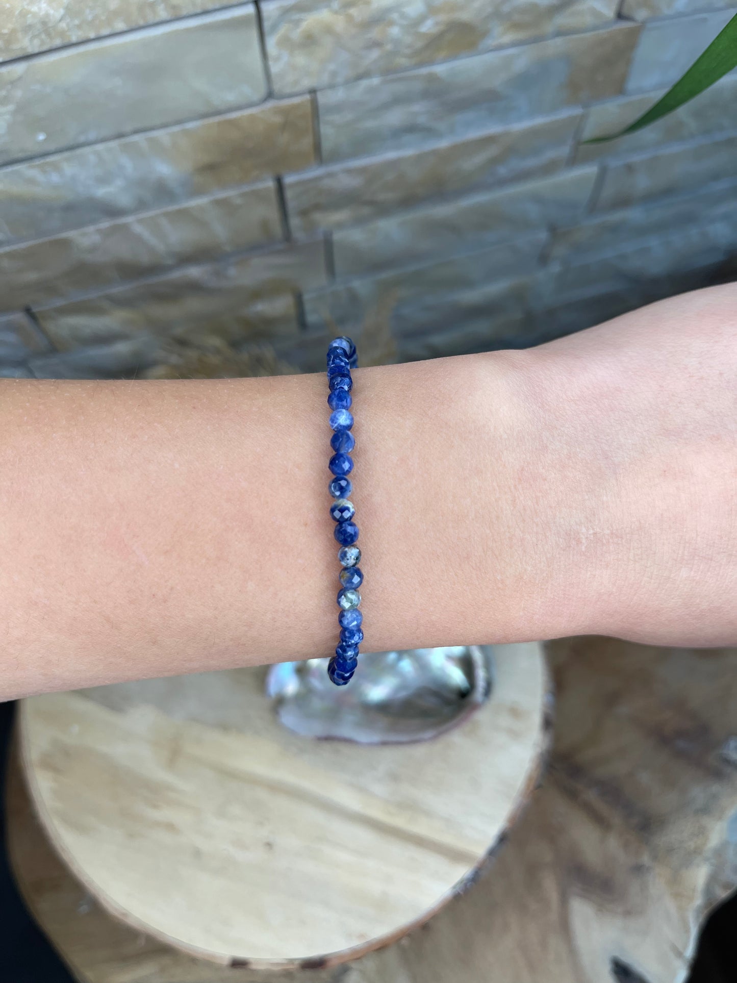 Sodalith Armband facetiert