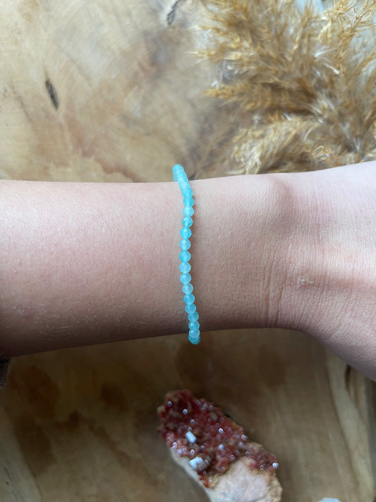 Amazonit Armband facetiert