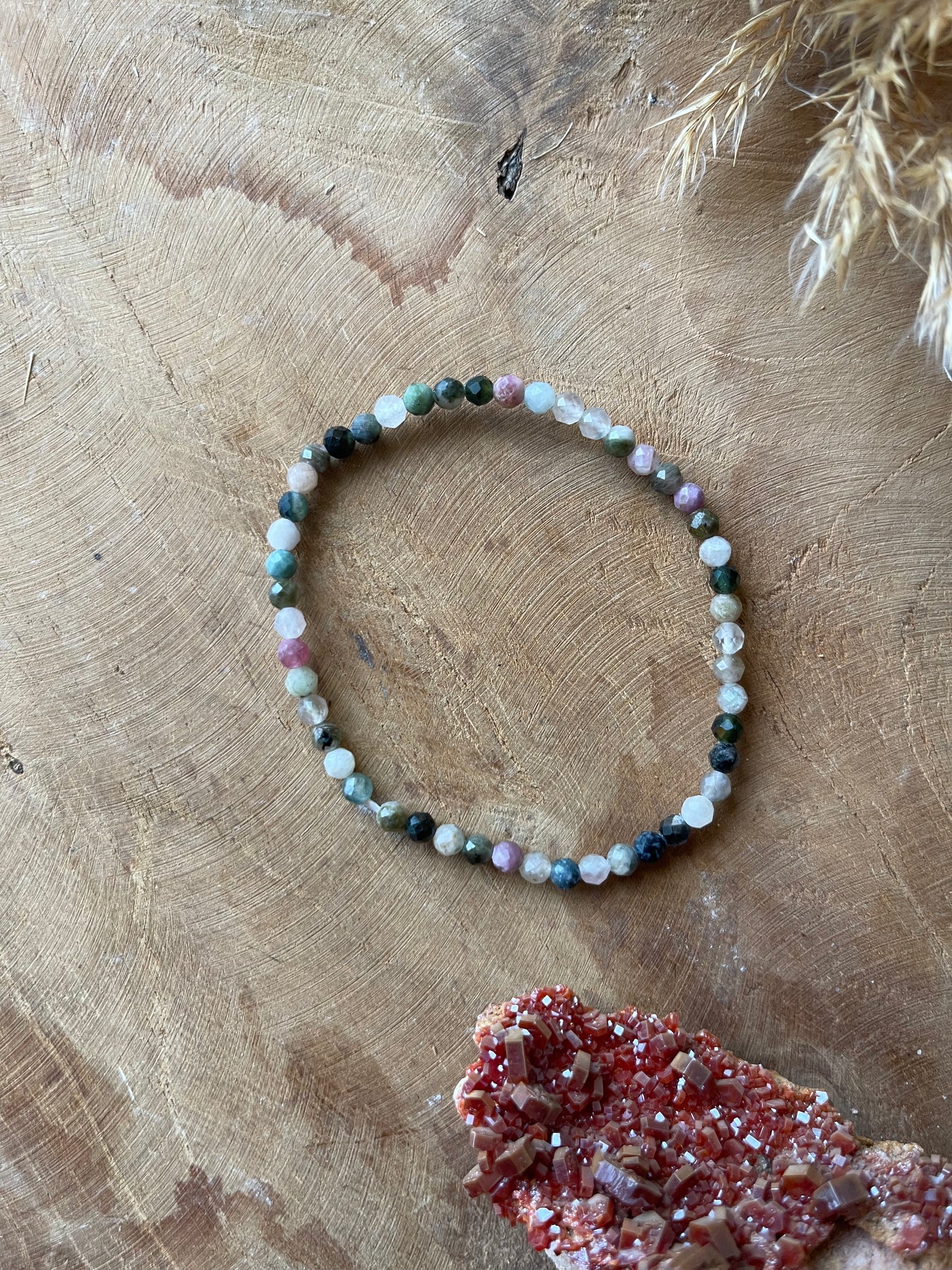 Turmalin bunt Armband facetiert