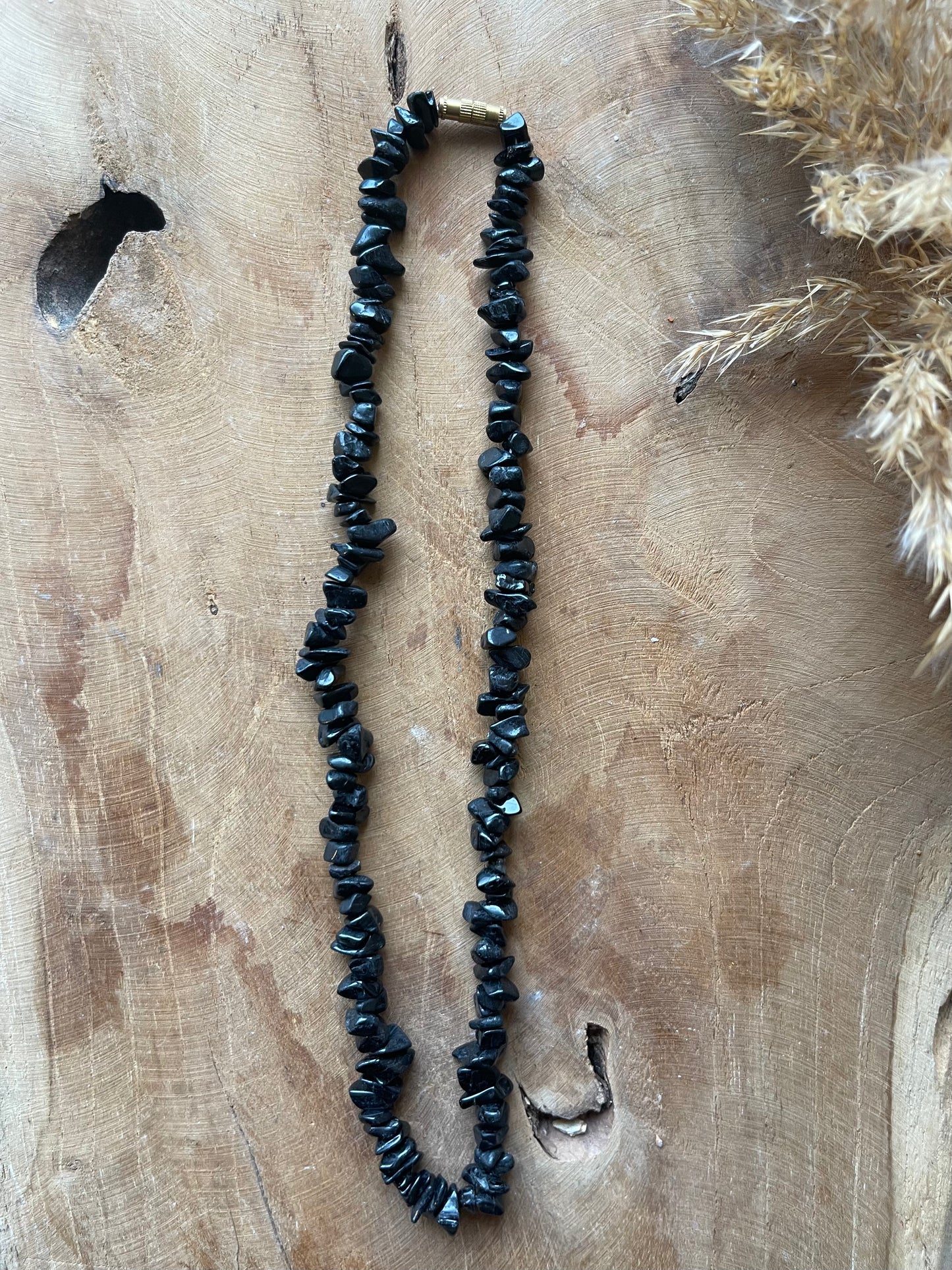 Turmalin schwarz Splitterkette