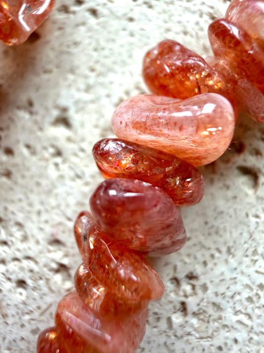 Sonnenstein Splitter Halskette (45cm)