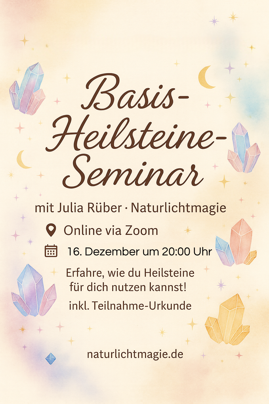 Heilsteine Basis-Kurs