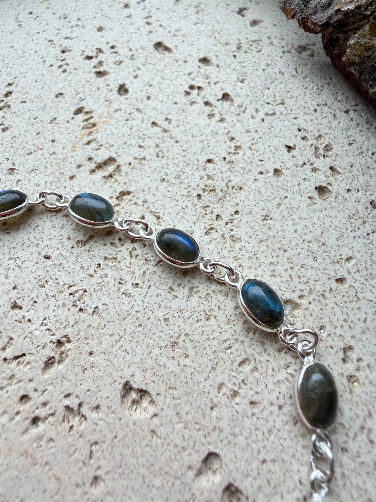 Filigranes Labradorit Armband (925 Silber)