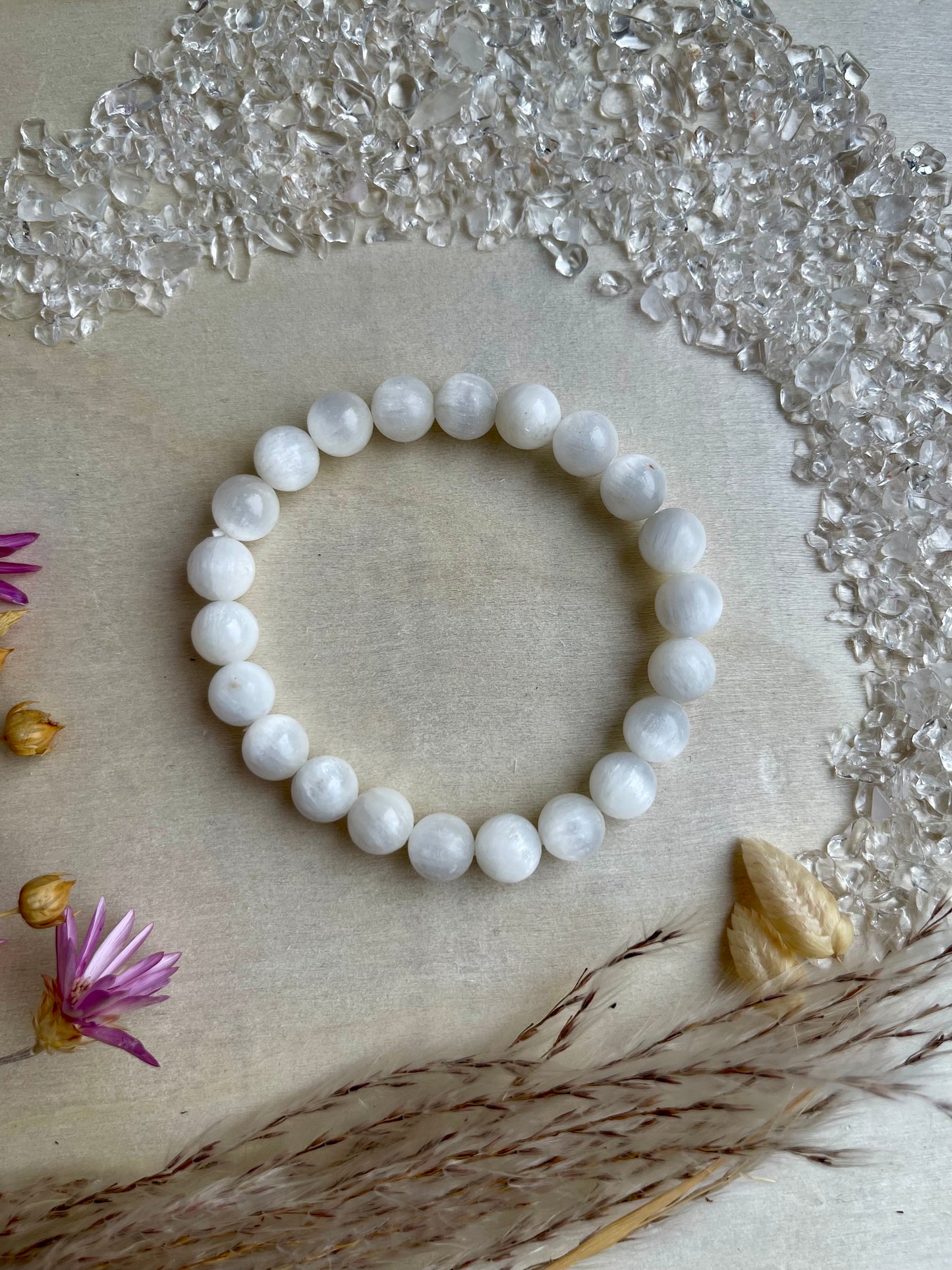 Selenit Armband