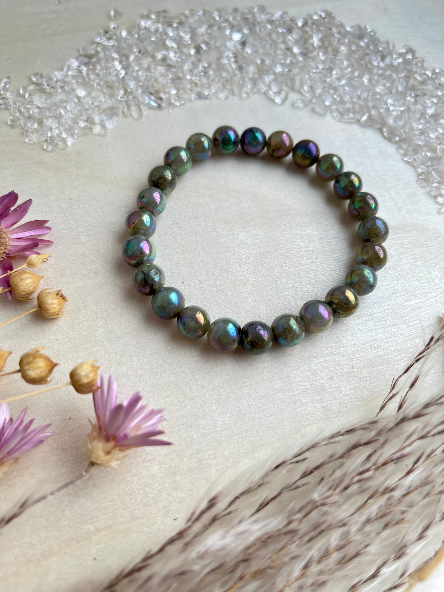 Labradorit Aura Armband