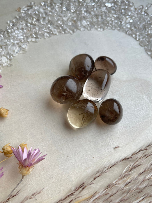 Rauchquarz Trommelstein