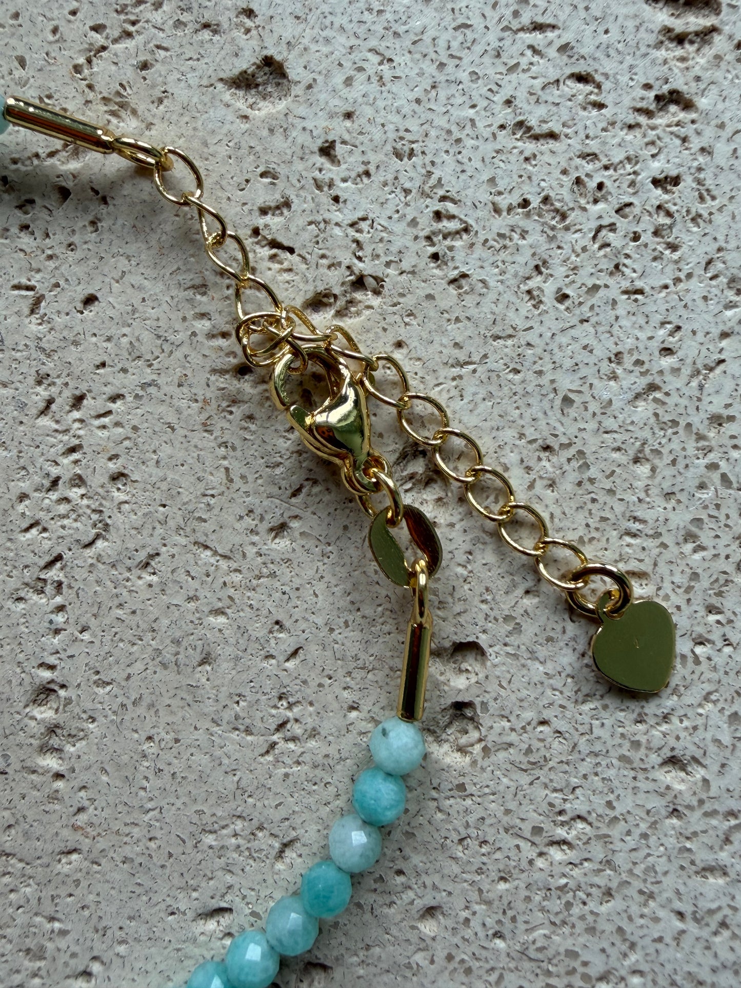 MAREA Collection - Amazonit mit Süßwasserperle Armband