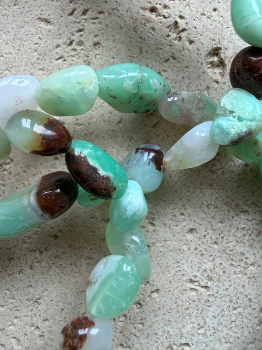 Chrysokoll Nuggetarmband