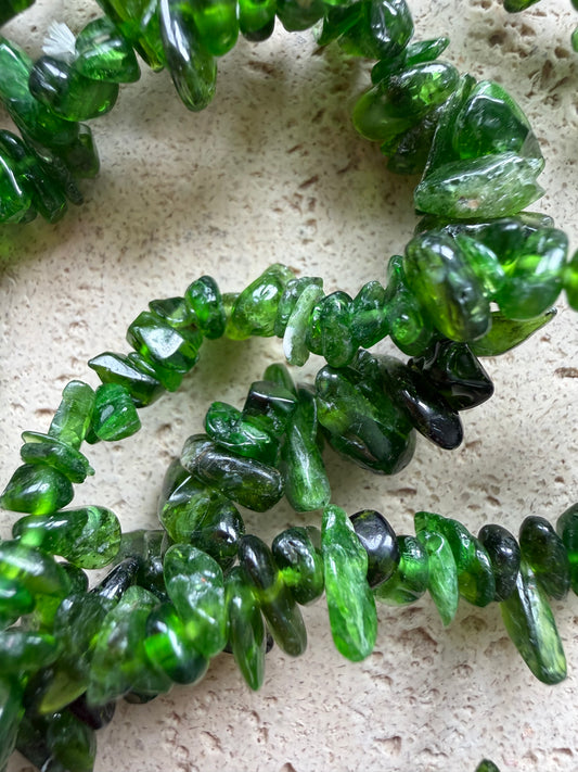 Chromdiopsid Splitterarmband