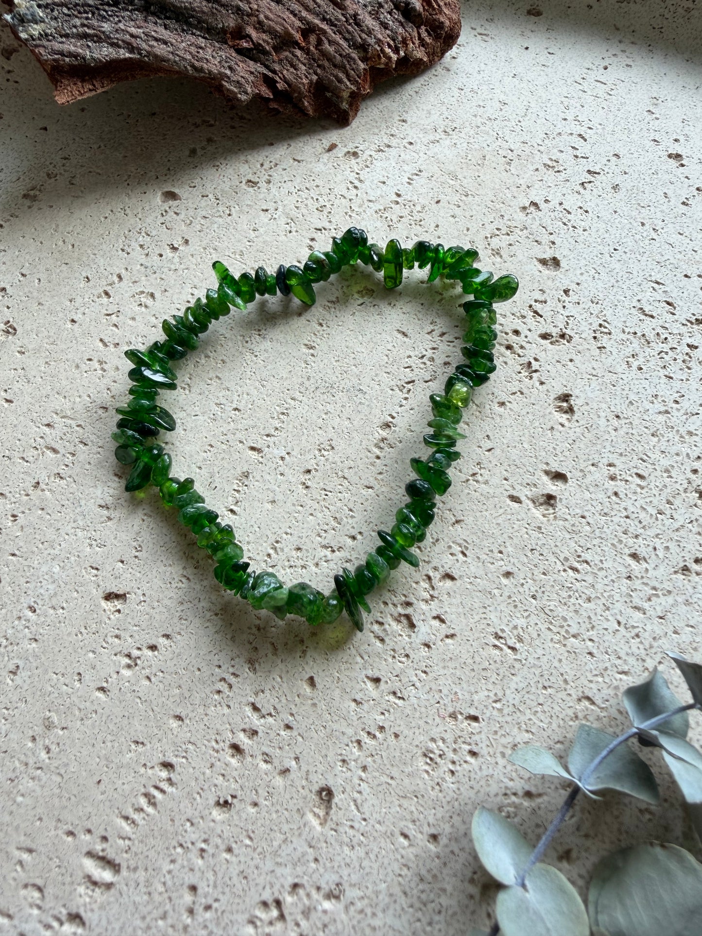 Chromdiopsid Splitterarmband