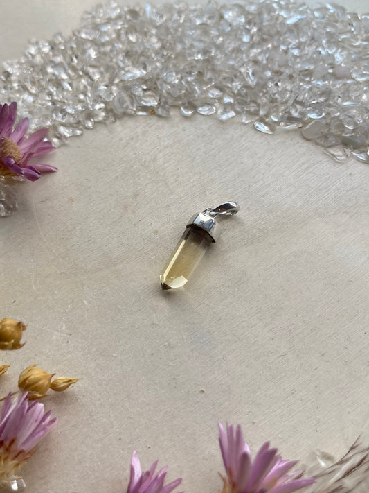 Citrin Anhänger (925 Silber)