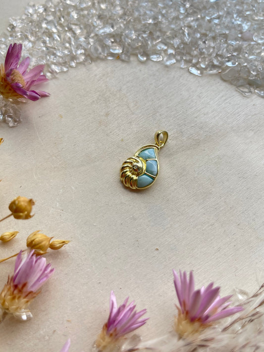 Larimar Anhänger (925 Silber)