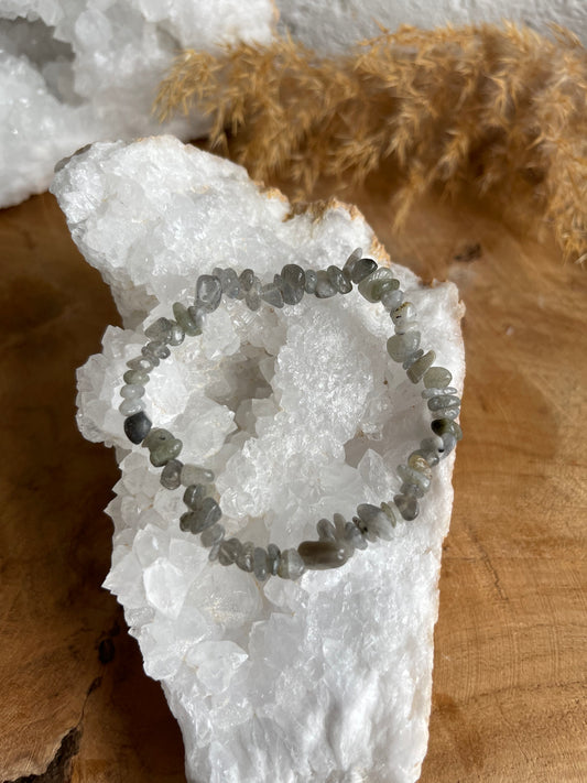 Edelstein Splitterarmband Labradorit