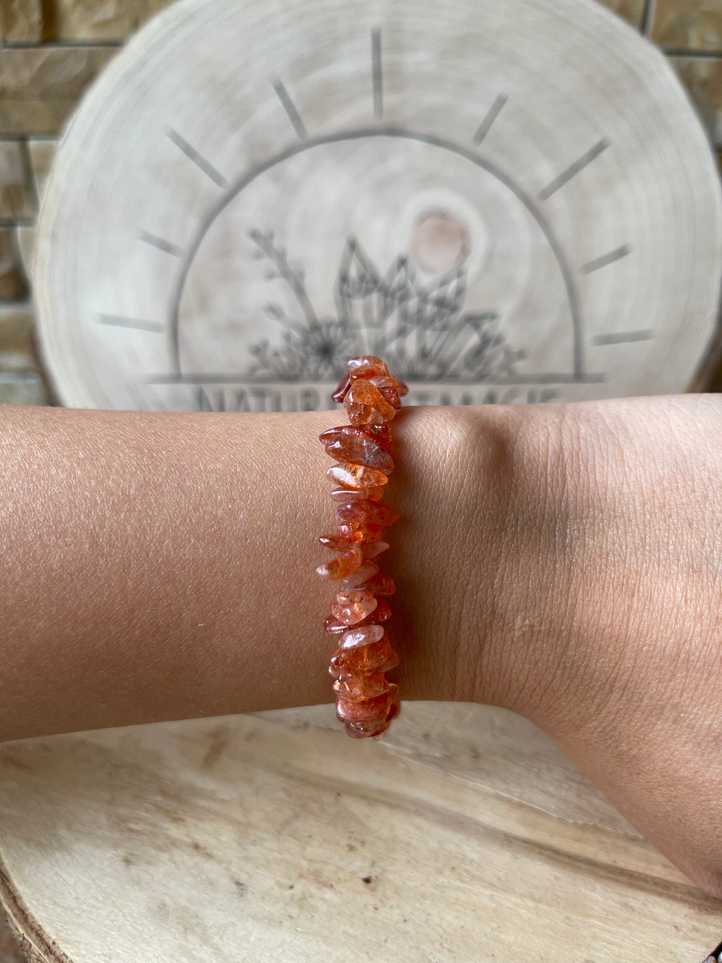 Edelstein Splitterarmband Sonnenstein