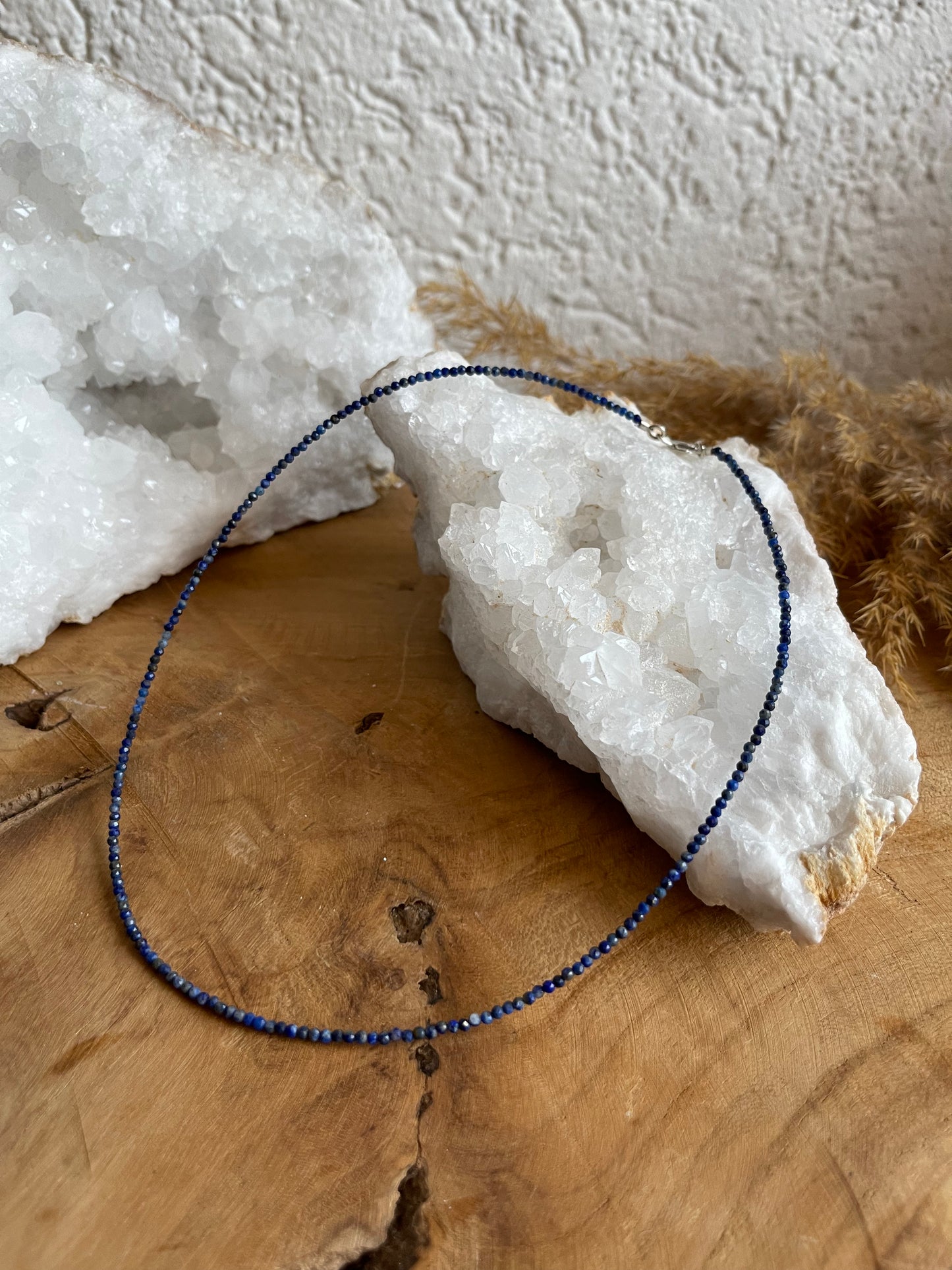 Edelstein Kette Lapis Lazuli facettiert