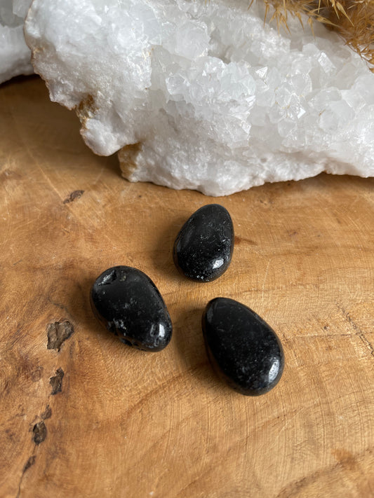 Schörl (schwarzer Turmalin) Tropfen Halskette