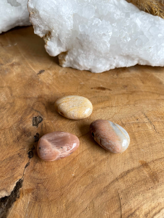 Mondstein Tropfen Halskette