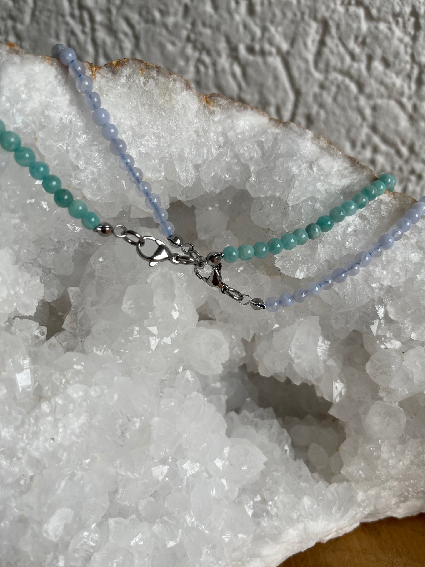 Edelstein Perlenkette