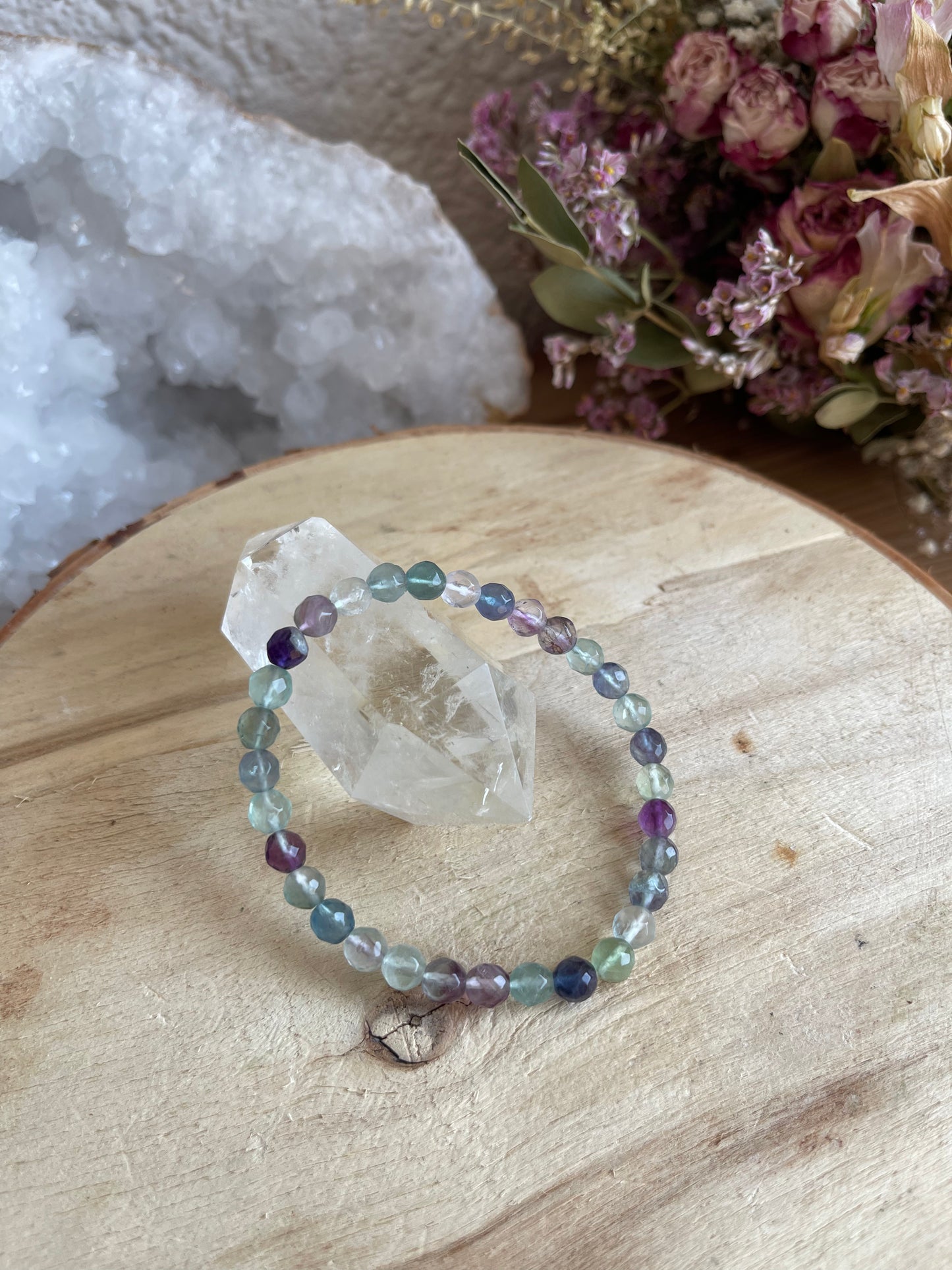 Edelstein Armband Fluorit (facettiert)