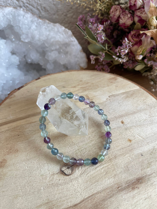 Edelstein Armband Fluorit (facettiert)
