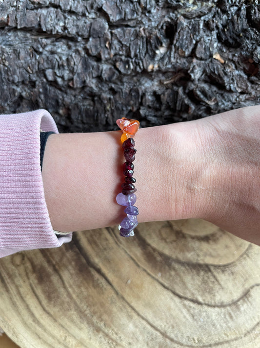 Edelstein Splitterarmband Chakra