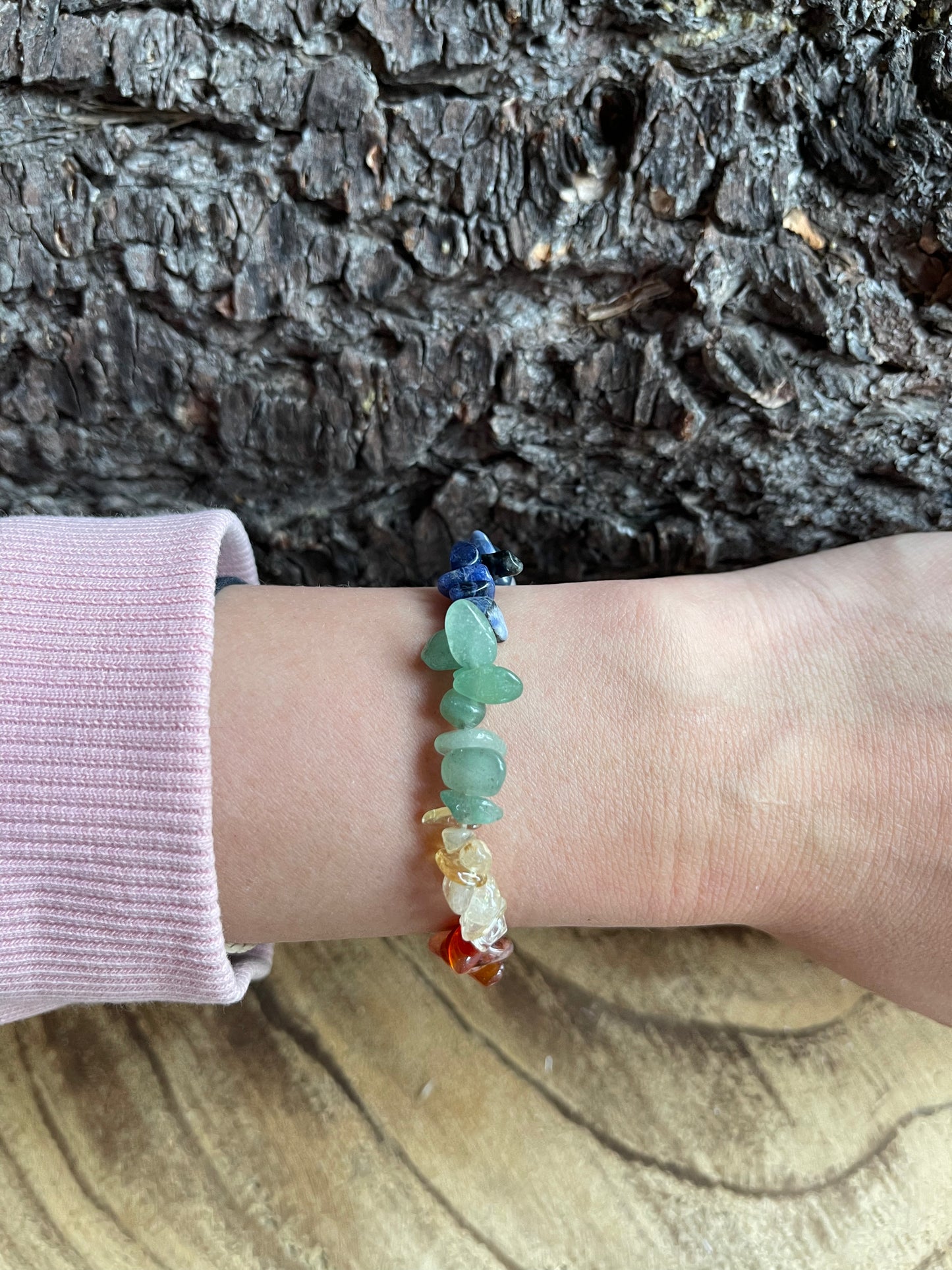 Edelstein Splitterarmband Chakra