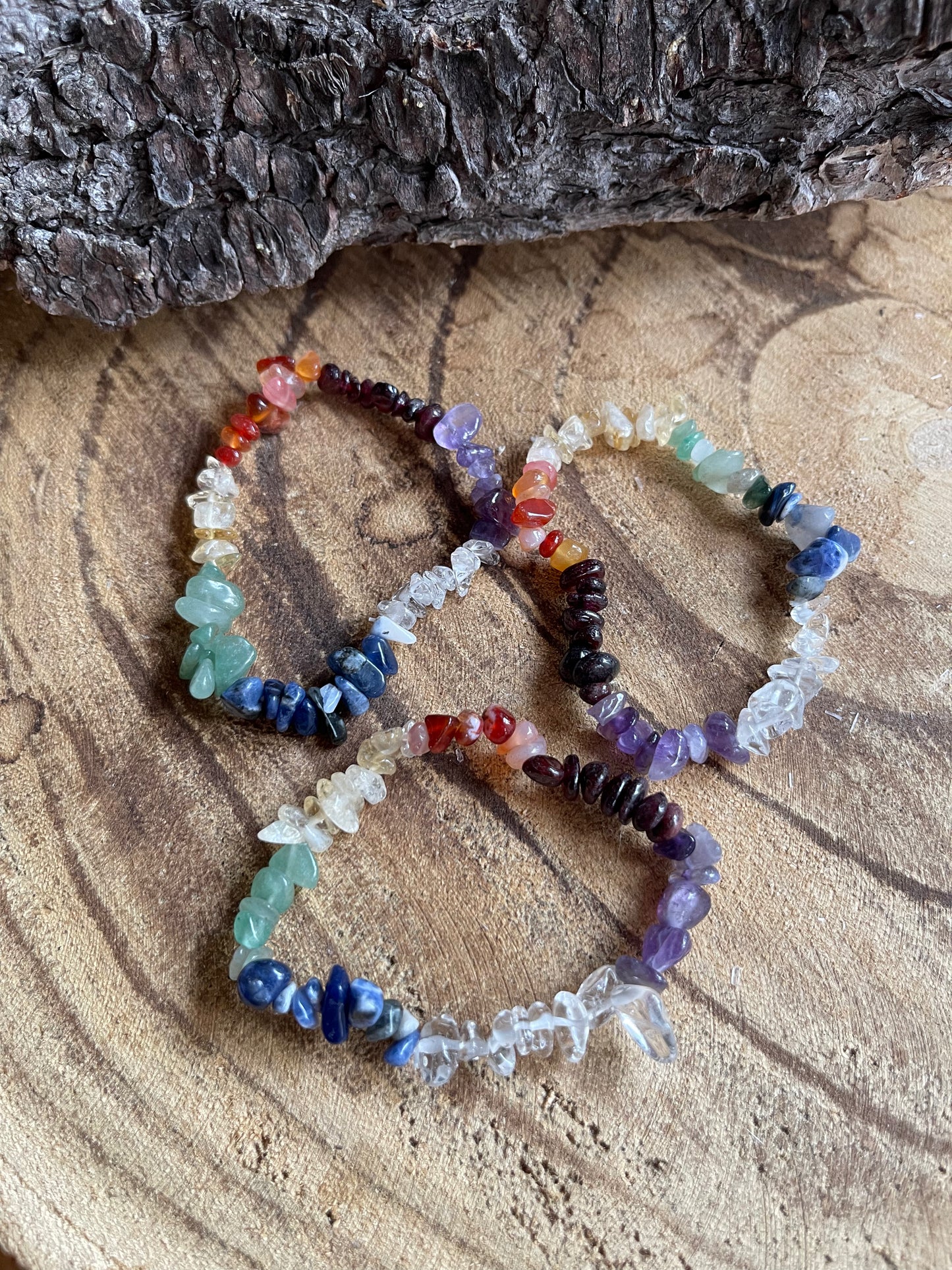 Edelstein Splitterarmband Chakra