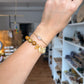 Money Flow – Citrin & Fossilholz Armband