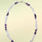 Collier Mix (Amethyst, Rosenquarz, Bergkristall) Schönheit & Wohlbefinden