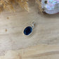 Fluorit blau Anhänger facetiert 925 Silber