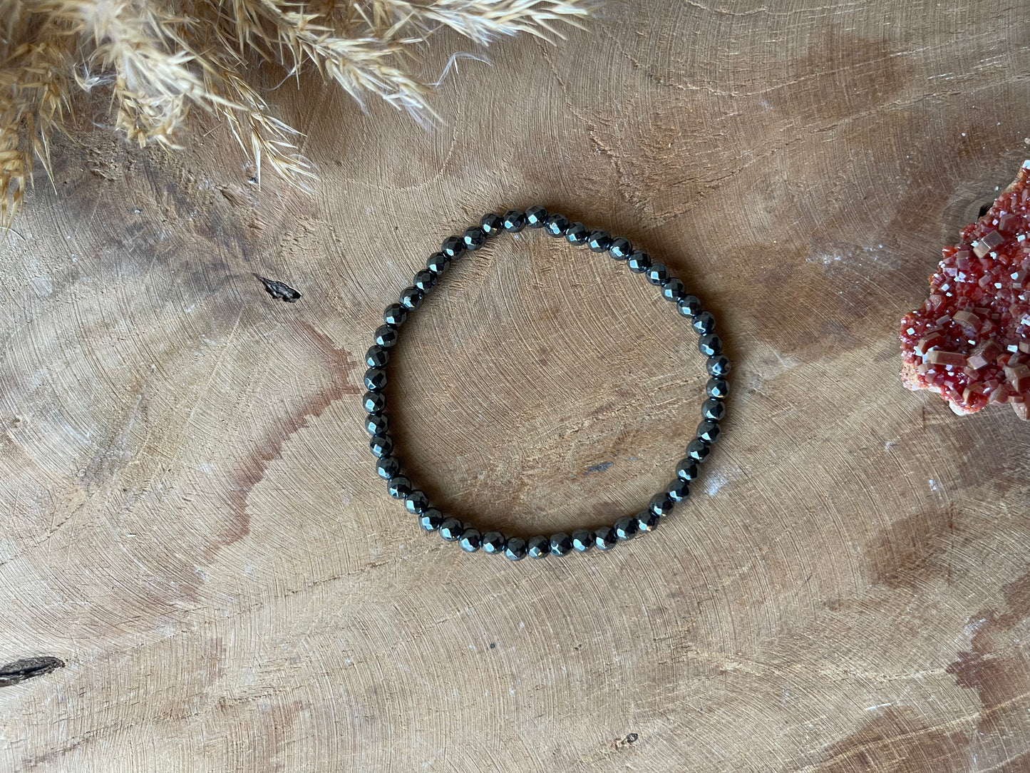 Hämatit Armband facetiert