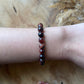 Perlenarmband Tigerauge rot