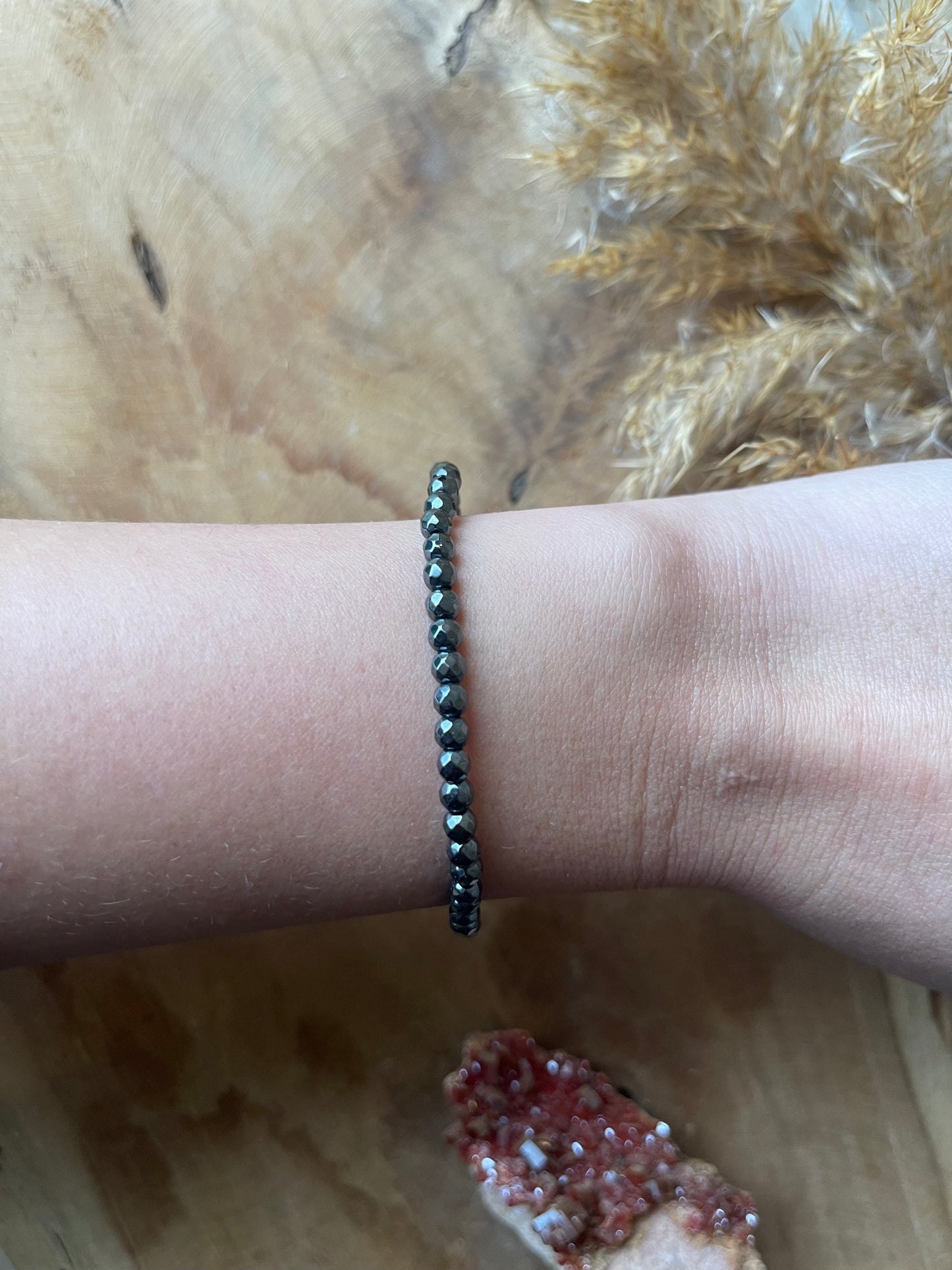 Hämatit Armband facetiert