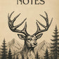 Krafttier Hirsch Notizbuch – Natur Journal mit Waldtier-Motiv (liniert)