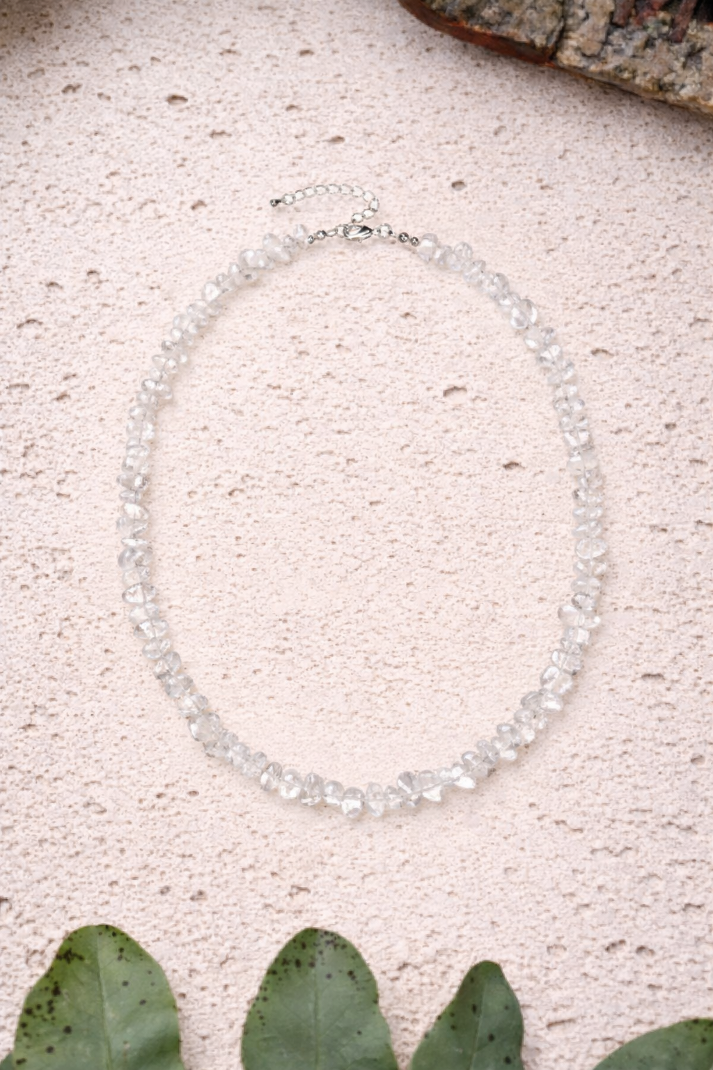 Splitterhalskette Bergkristall