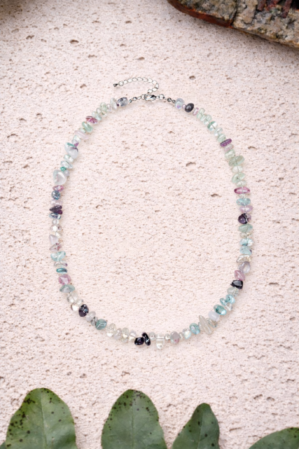 Splitterhalskette Fluorit