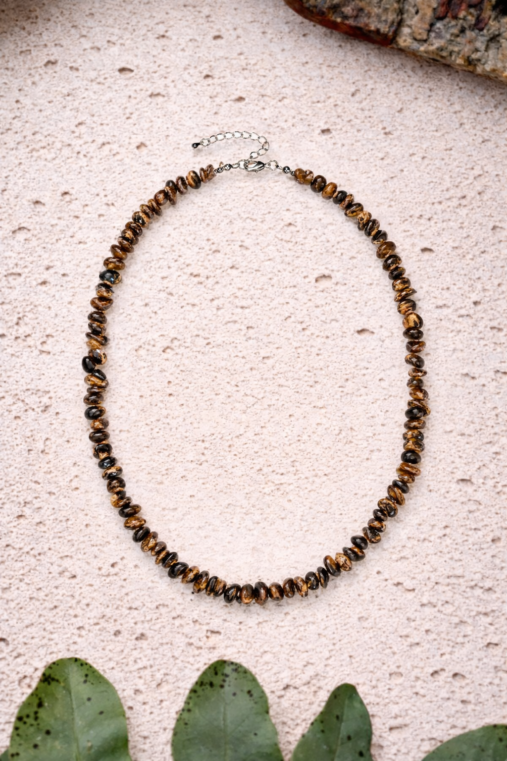 Splitterhalskette Tigerauge