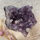 Amethyst Cluster (mit Calcit) Uruguay