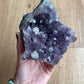 Amethyst Cluster (mit Calcit) Uruguay