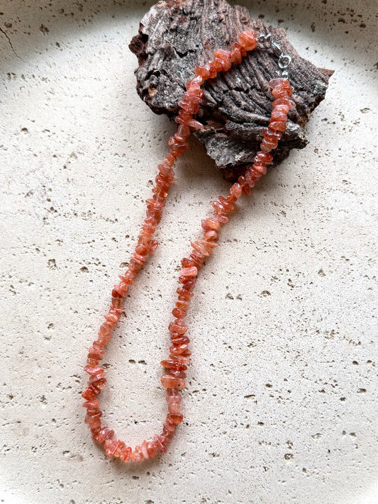 Sonnenstein Splitter Halskette (45cm)