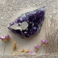 Amethyst Cluster mit Calcit Uruguay