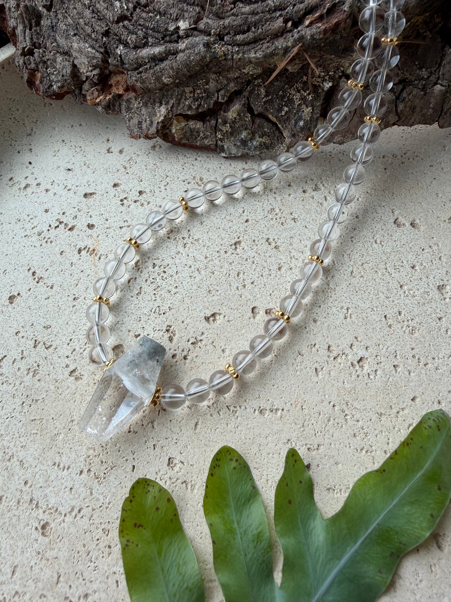 Bergkristall Collier EINZELSTÜCK