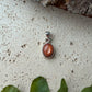 Oval geformter Sonnenstein-Anhänger in 925 Silber, ca. 1 cm – Naturlichtmagie