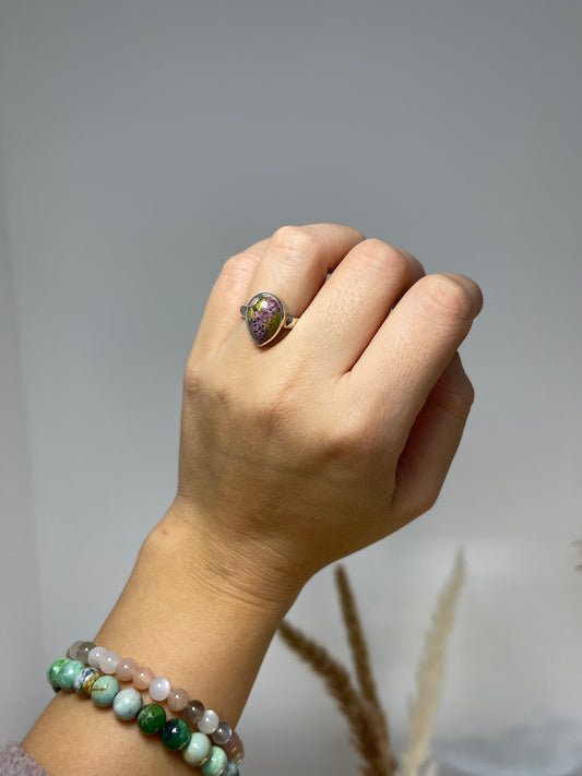 Stichtit (in Serpentin) Ring