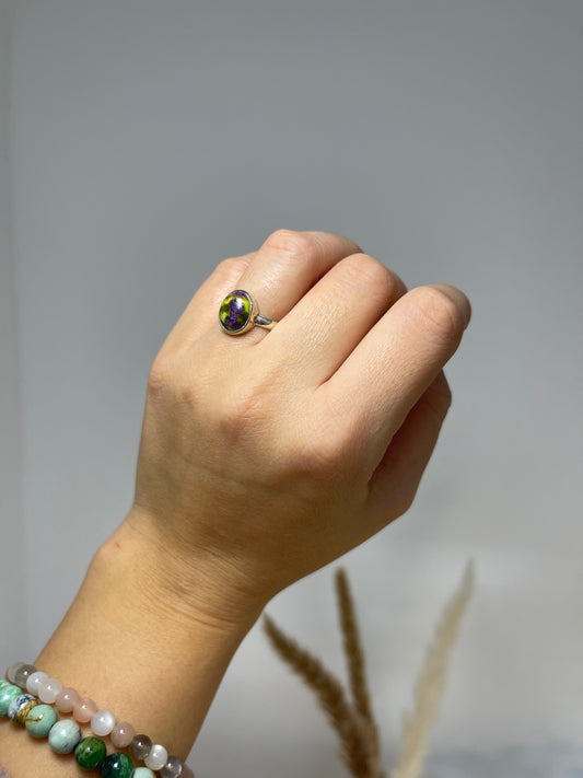 Stichtit (in Serpentin) Ring